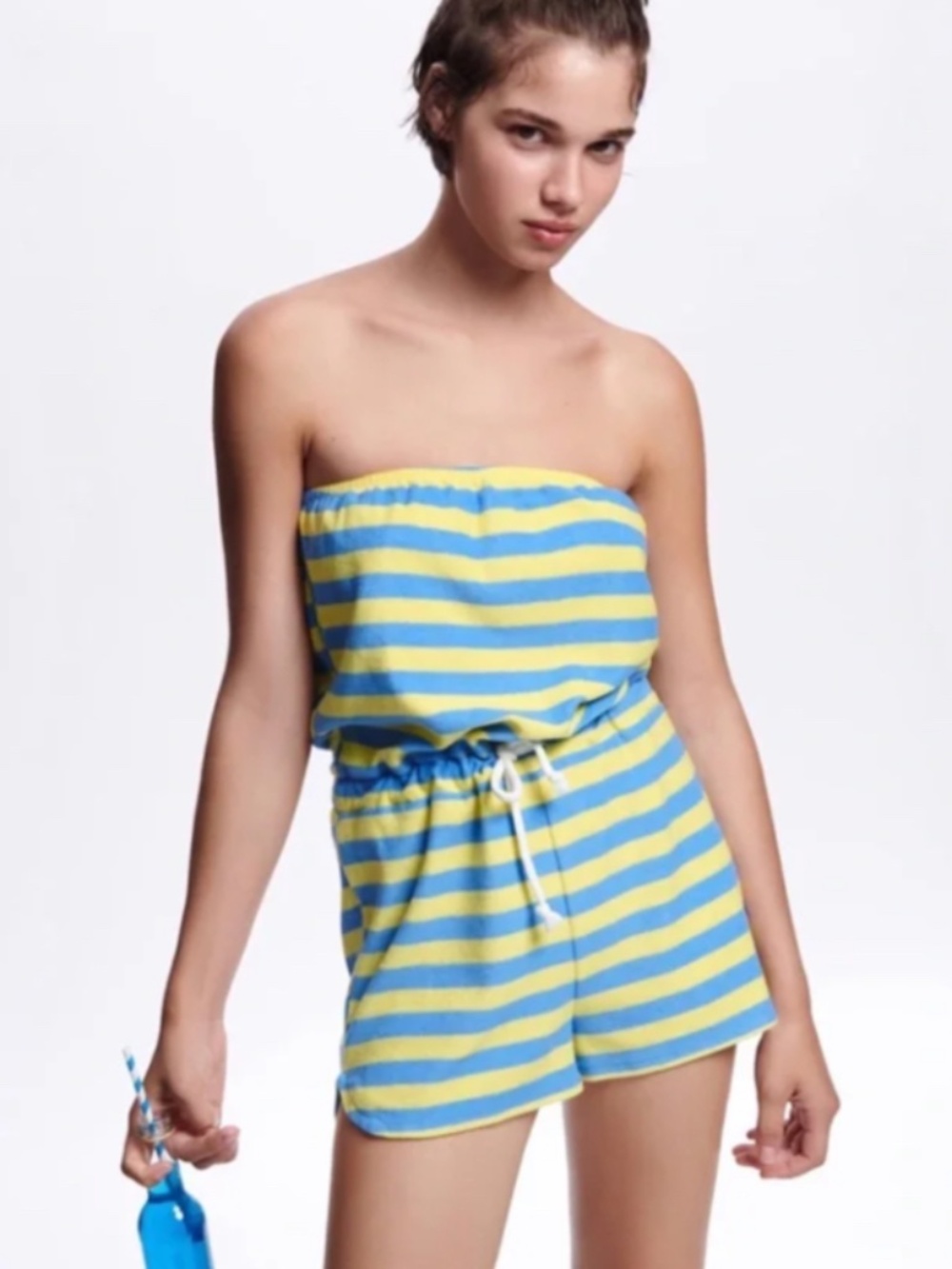 ZARA summer beach teddy jumpsuit- NWOT